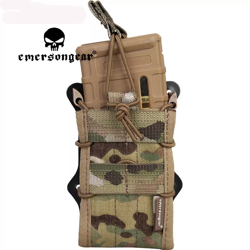 EMERSONGEAR Tactical Double Modular Rifle Mag MOLLE Pouch M.CAM