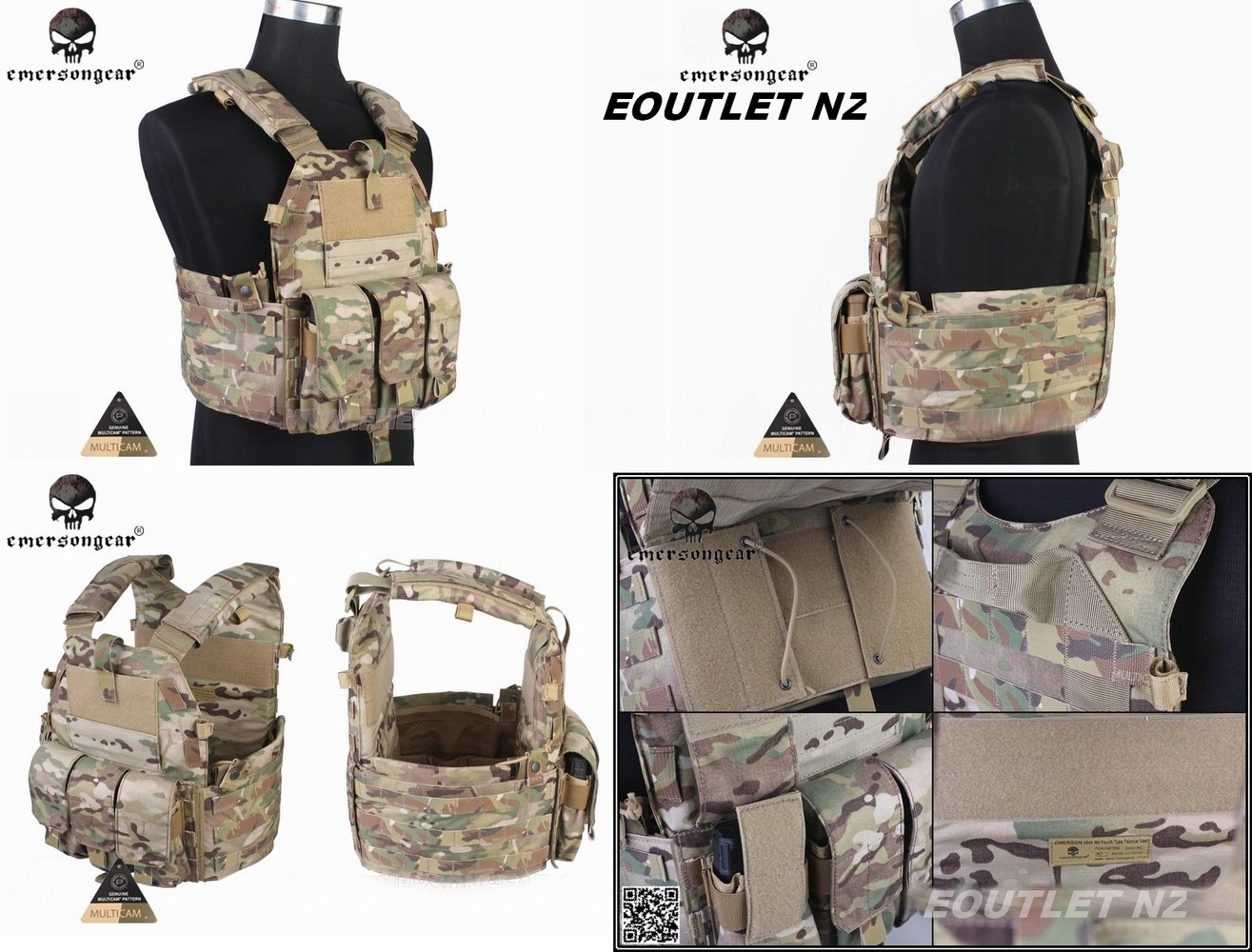 EMERSON 6094K Tactical Plate Carrier Vest Multicam