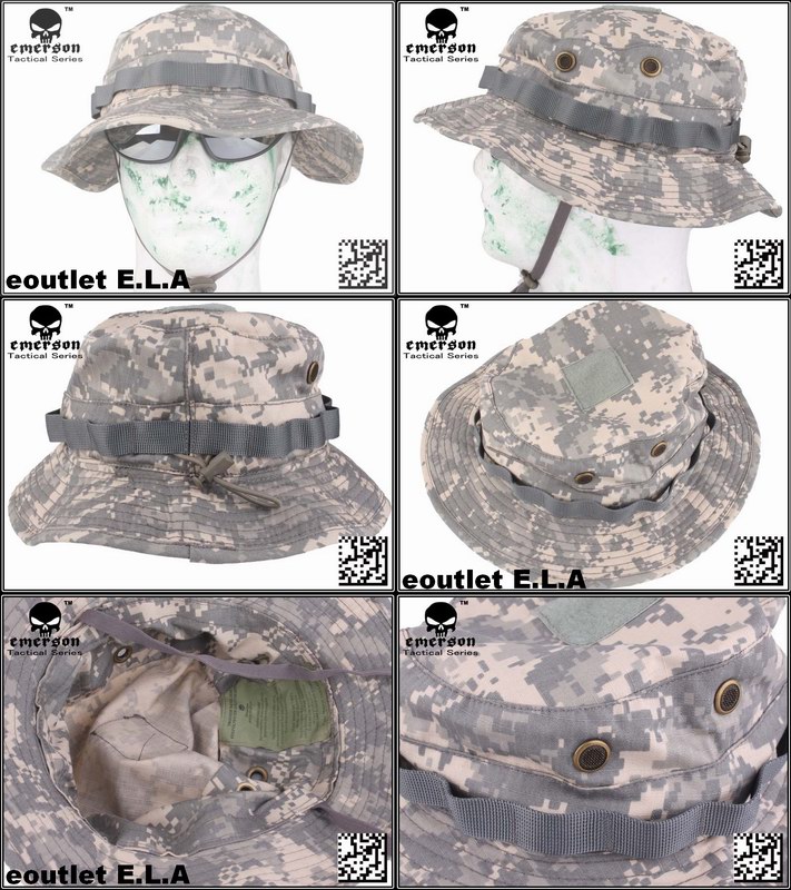 Emerson Battle Rip Stop Boonie Hat ACU