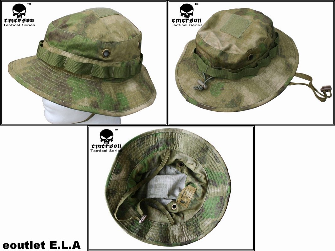 Emerson Battle Rip Stop Boonie Hat A-TACS FG