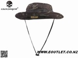 EMERSON Battle Rip Stop Boonie Hat MULTICAM BLACK