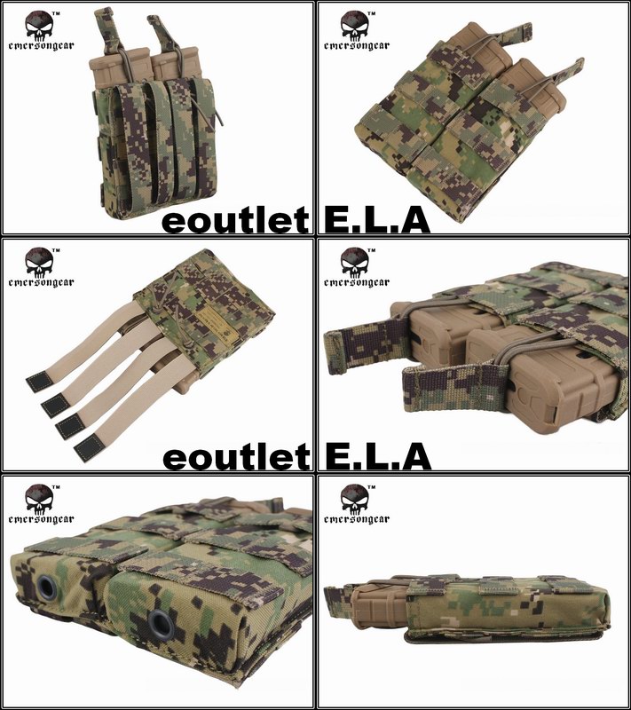 Emerson MOLLE Double Open Top Magazine Pouch FG