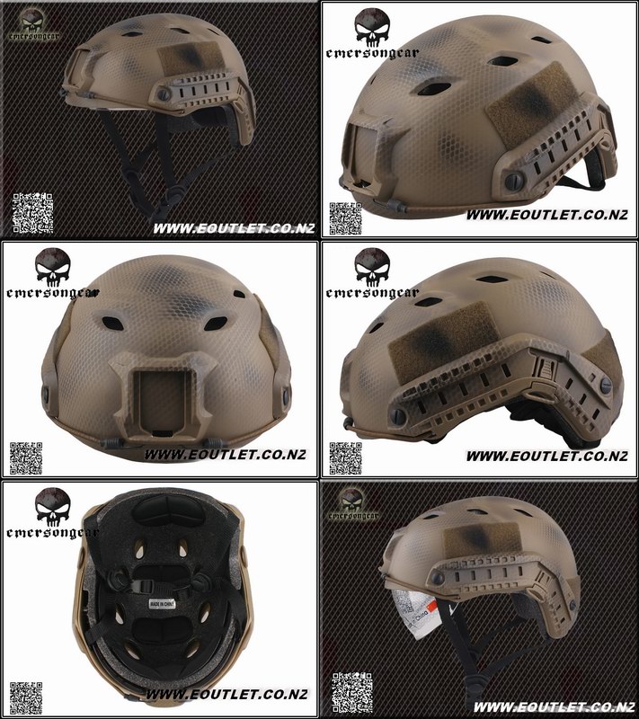 Emerson FAST BJ Airsoft Helmet w/ Visor US NAVY SEALS