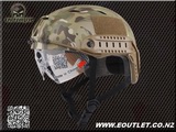 Emerson FAST BJ Airsoft Helmet w/ Visor Multicam