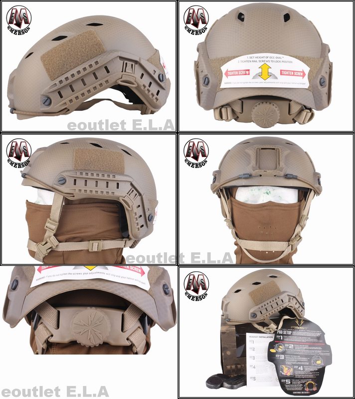 Emerson Fast BJ Military Helmet US Seal CustomDE