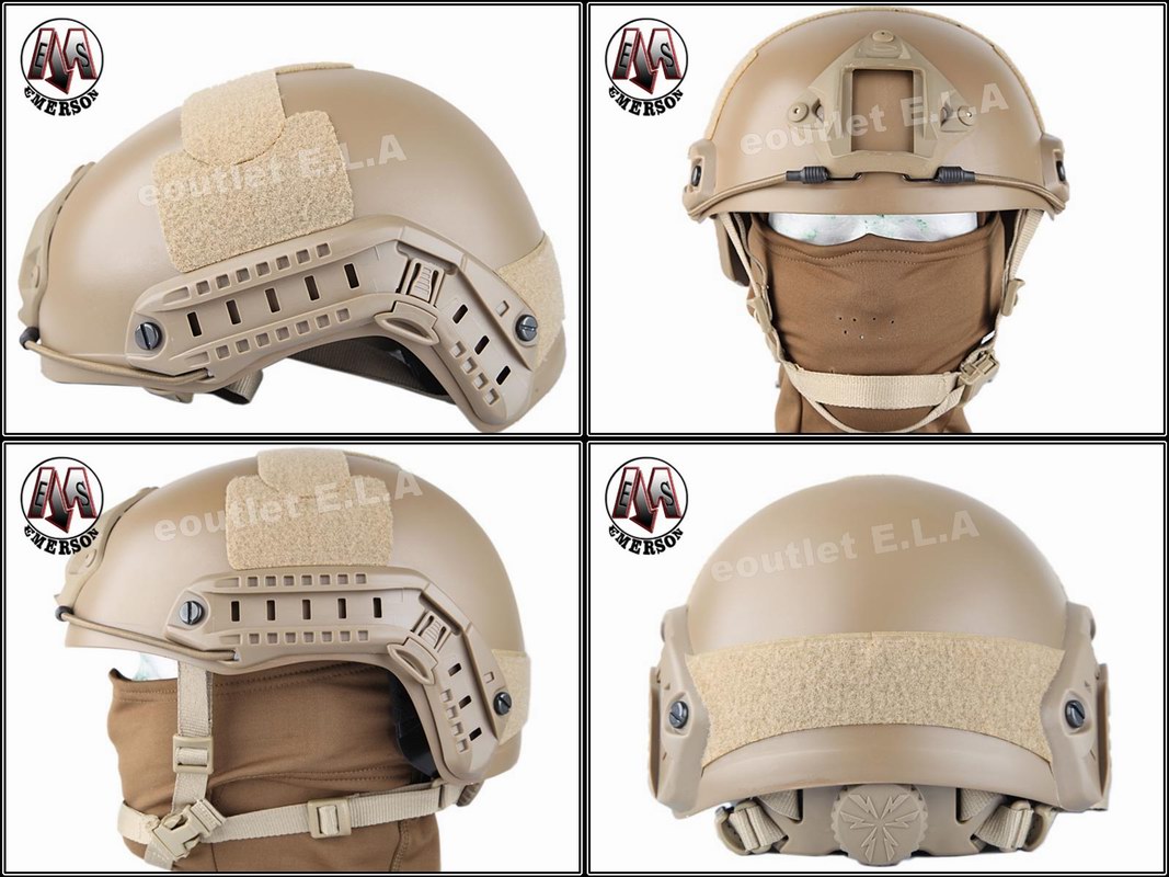 Emerson FAST MH Carbon Ballistic Style Helmet TAN