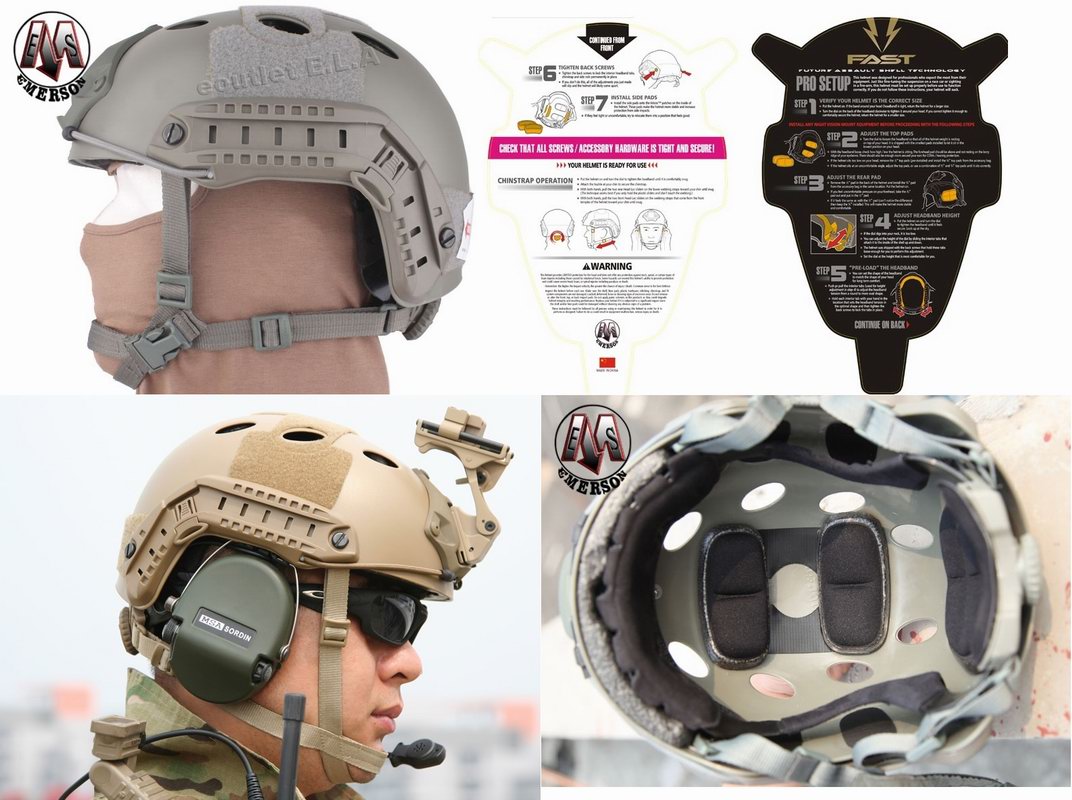 Emerson FAST PJ Carbon Style Helmet FG