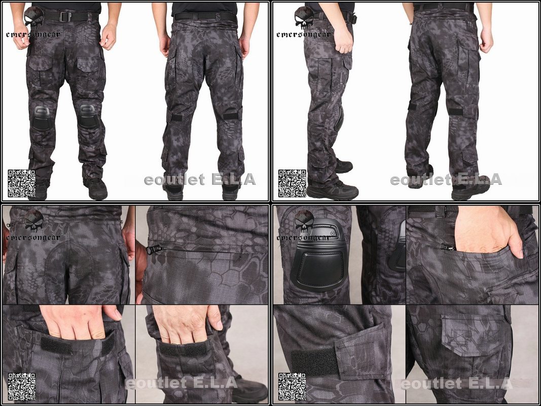 Emerson G3 Tactical Pants w/ Pads TYPHOON S-XXL