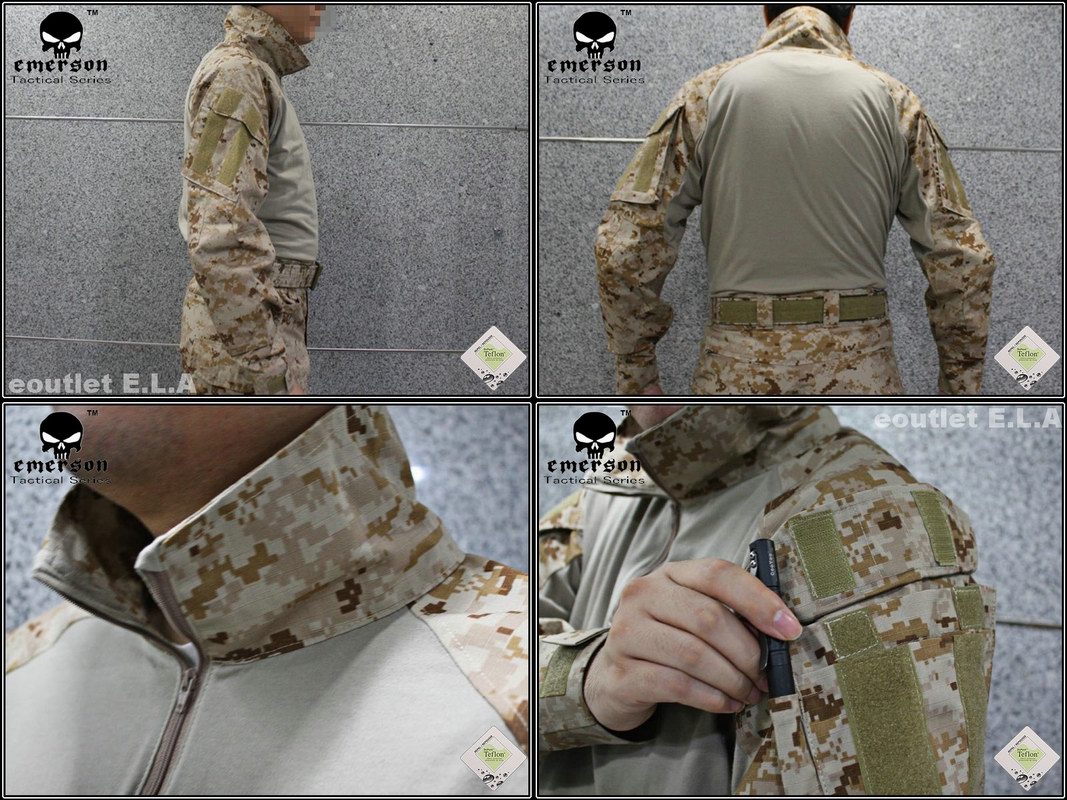 EMERSON G3 Combat Shirt (AOR1 - Digital Desert)