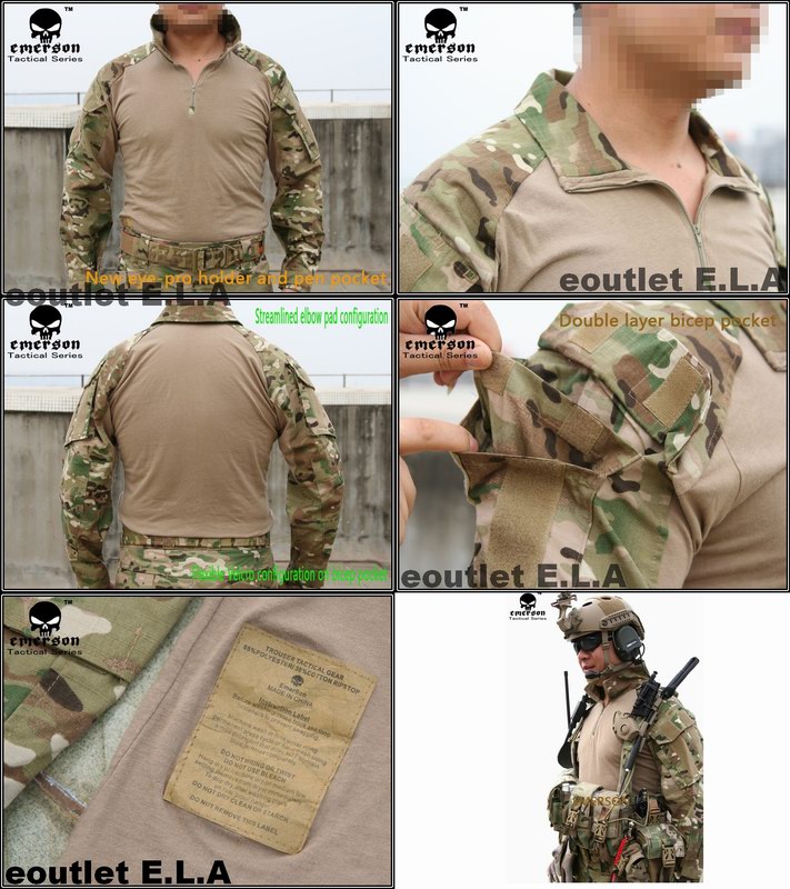 EMERSON G3 Tactical Combat Shirt Multicam EM8567