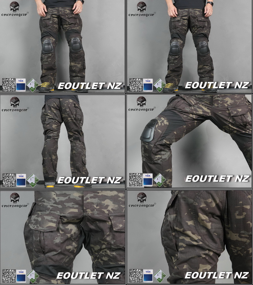 Emerson NEW G3 Tactical Pants w/ Pads (MULTICAM BLACK) S-XXL