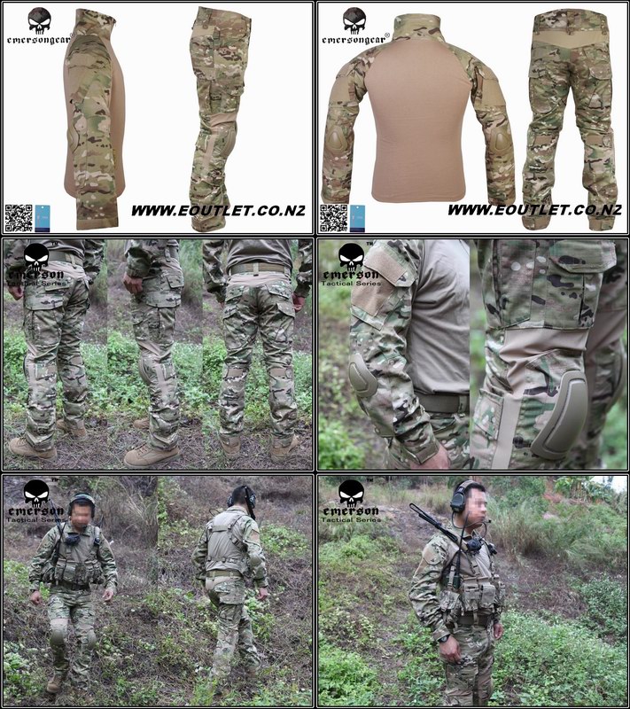 Emerson Extreme Combat Gen2 Tactical BDU w/Pads Multicam