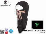 EMERSON GHOST MULTI HOOD SKULL 1 Hole Balaclava Mask GLOW BK
