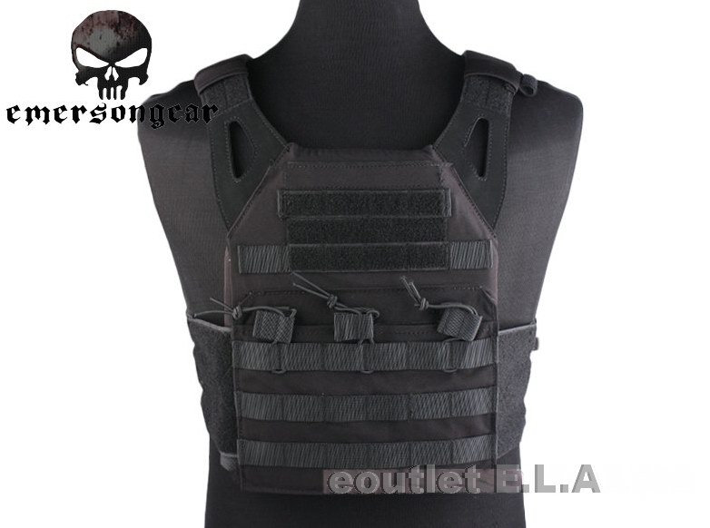 T.F JPC Jump Plate Carrier Tactical Vest Black