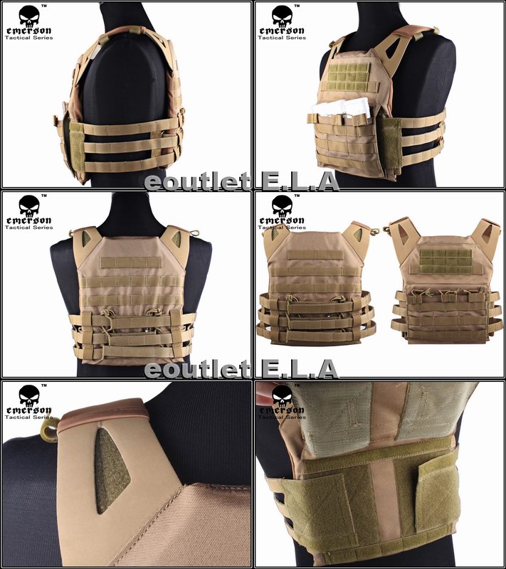 Emerson JPC Jump Plate Carrier Tactical Vest CB