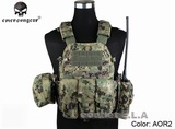 EMERSON LBT6094A Style Plate Carrier w/3 Pouch AOR2