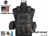 EMERSON LBT6094A Style Plate Carrier w/3 Pouch (MCBK)