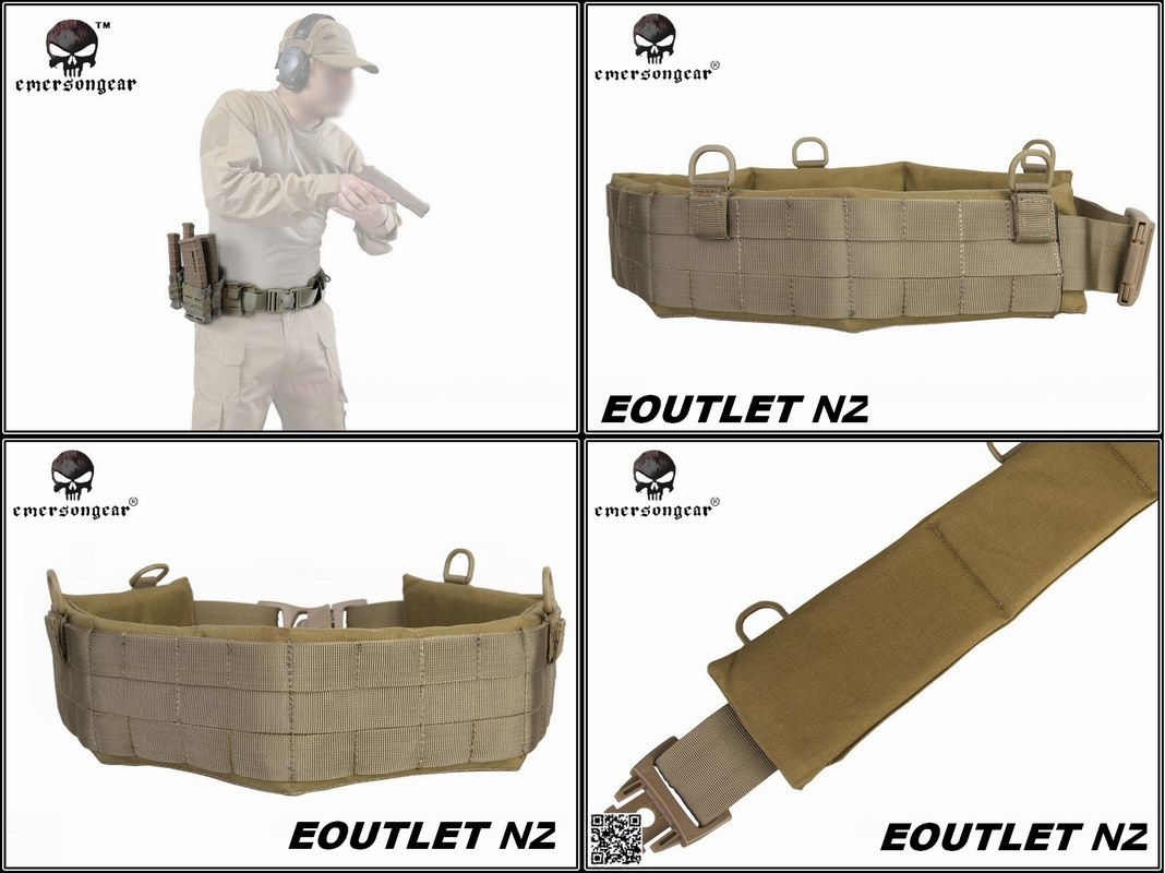 EMERSON MOLLE Padded Patrol Blast Belt Khaki