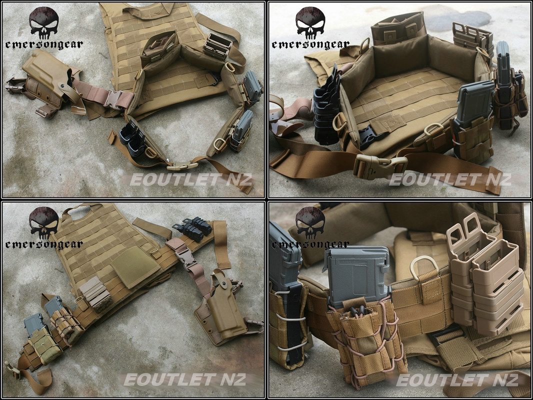 EMERSON MOLLE Padded Patrol Blast Belt Khaki