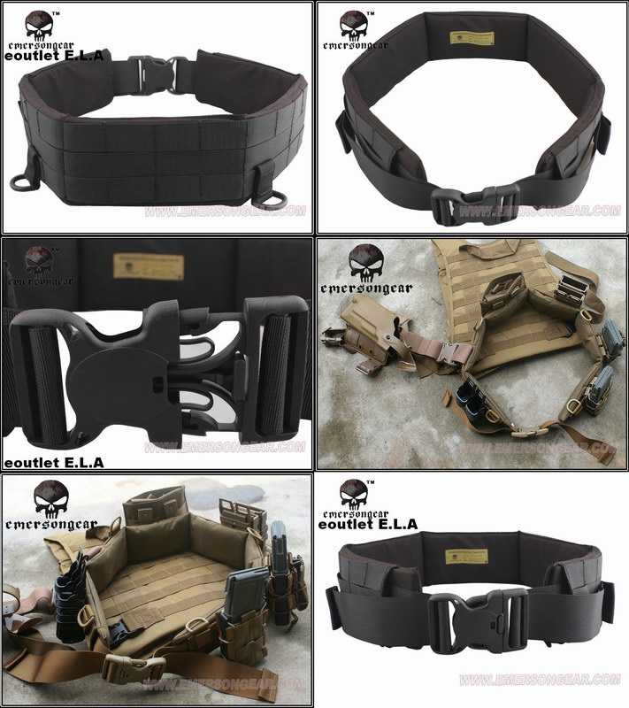 EMERSON MOLLE Padded Patrol Blast Belt Black