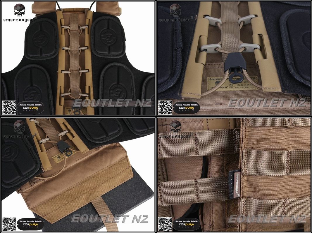 EMERSON Navy Cage Plate Carrier Vest Body Armor NCPC CP Style CB