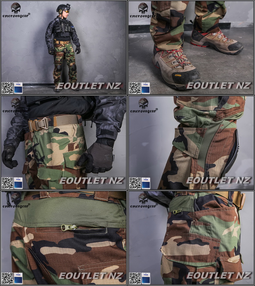 Emerson NEW G3 Tactical Pants w/ Pads (WOODLAND) MED