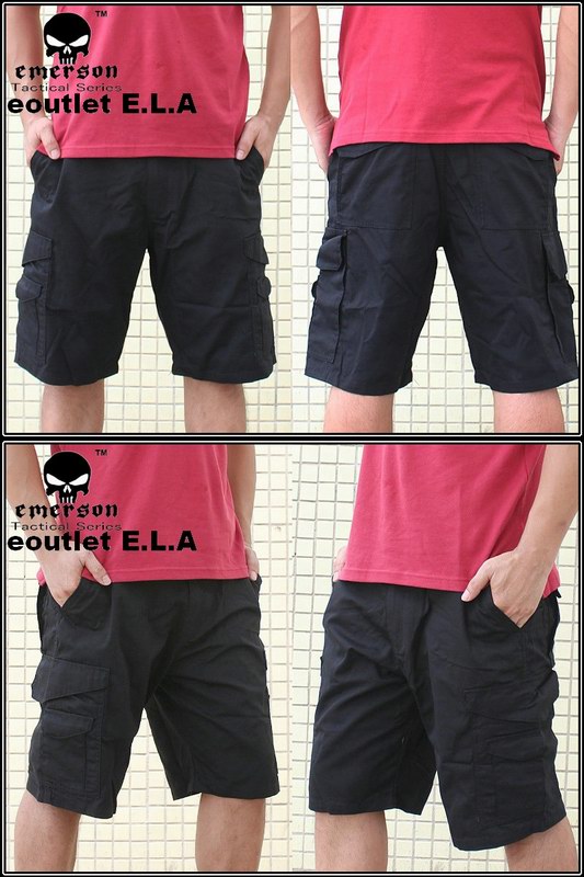 EMERSON All Weather Outdoor Tactical Shorts Black