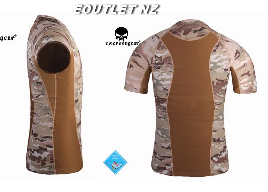 Emerson Tactical Skin Tight Base Layer Camo Running Shirts MCAM