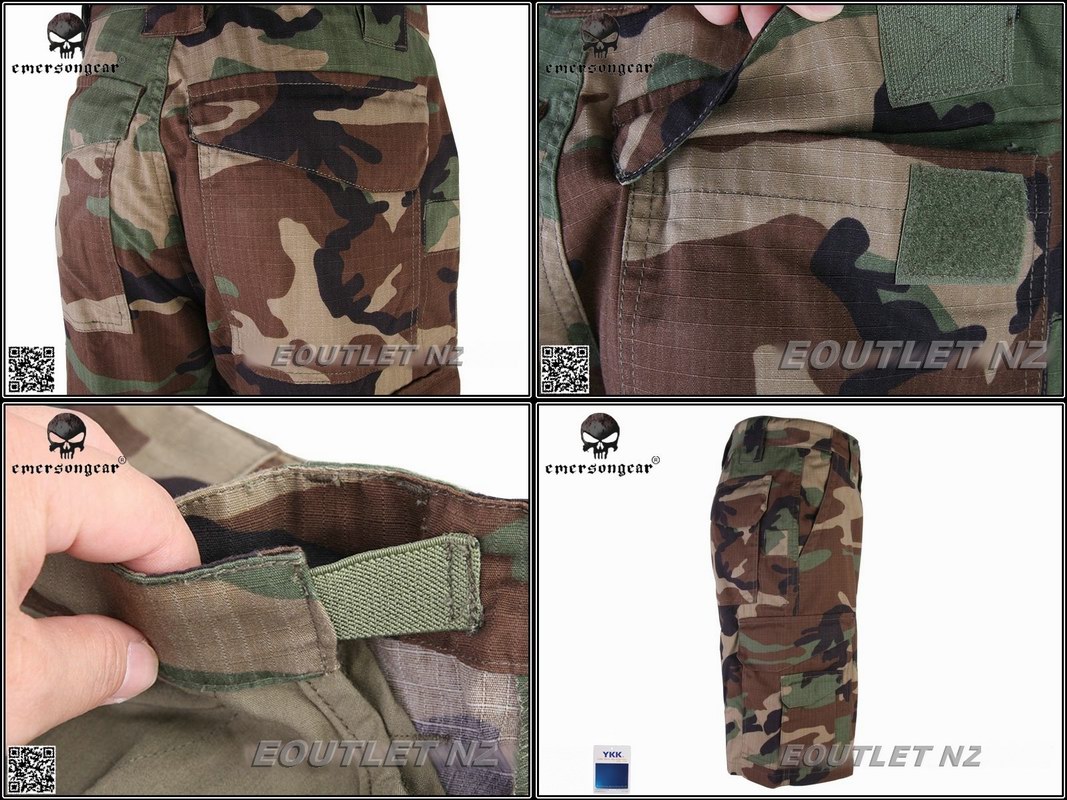 EMERSON All Weather Outdoor Tactical Shorts Woodland