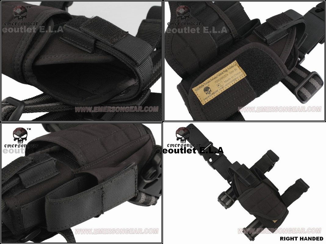 Emerson Tornado Tactical Thigh Holster (L/R) Black