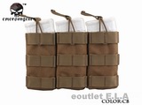 Emerson MOLLE Triple Open Top Magazine Pouch CB