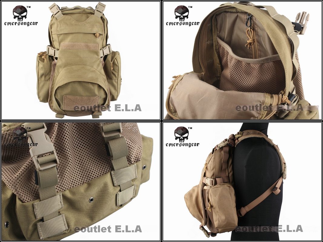 EMERSON Yote Hydration Assault BackPack KH / TAN