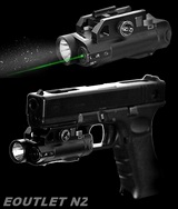 E-TACtical Weaponlight Tactical Green Laser Sight LED Flashlight