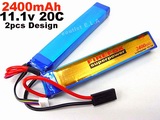 FireFox 11.1V 2400mAh Li-Po Li-Polymer Battery 20C