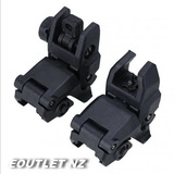 MBUS Style Tactical Flip Up Front & Rear Folding Sight SET 2