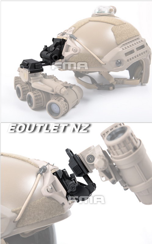 FMA L4G24 Style NVG Mount 100% Plastic BK