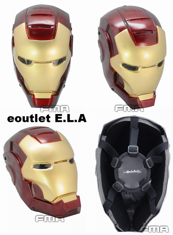 FMA Wire Mesh \"Iron Man 2\" Fiberglass Mask