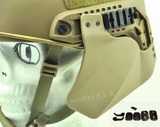 Ear Protect Side Covers for Helmet Rail DE/Tan