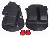 Q.R.2 GLOCK 17/19 RH Pistol & Mag Paddle Holster