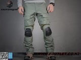 EMERSON G2 Tactical Combat Pants with Knee Pads Set FG Foliage G