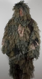 Ultra Light Ghillie Suit Leaves Leaf Camo Woodland
