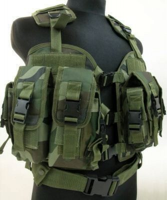 CQB Navy Seal LBV Modular Tactical Vest WOODLAND