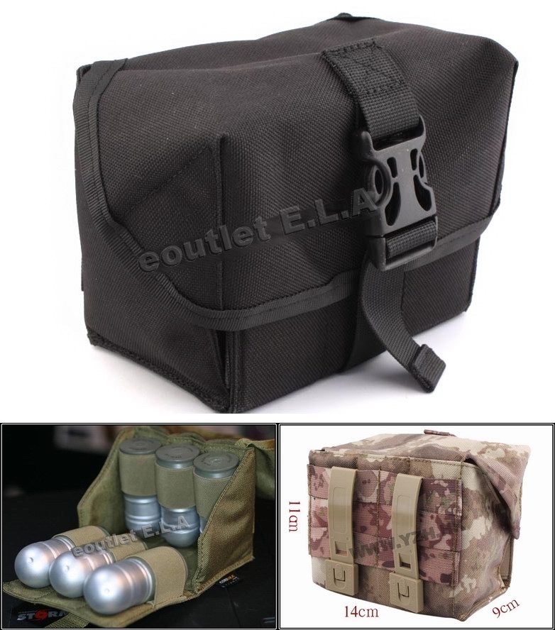 Emerson Tactical MOLLE Sixpack 40MM M203 Grenade Pouch CB