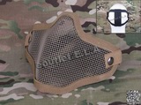 P.D Airsoft Stalker Style Half Mesh Mask Desert Tan