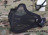 EMERSON Airsoft Venom Half Face Mesh Mask (BK)