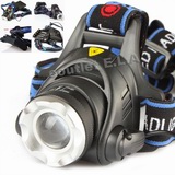 2000Lm CREE T6 Zoom LED AA Headlight Weatherproof Headlamp