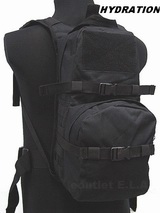 Tactical Utility MOLLE Hydration Water Backpack 1000D Black