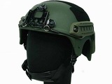IBH Helmet with NVG Goggle Mount & Side Rails OD