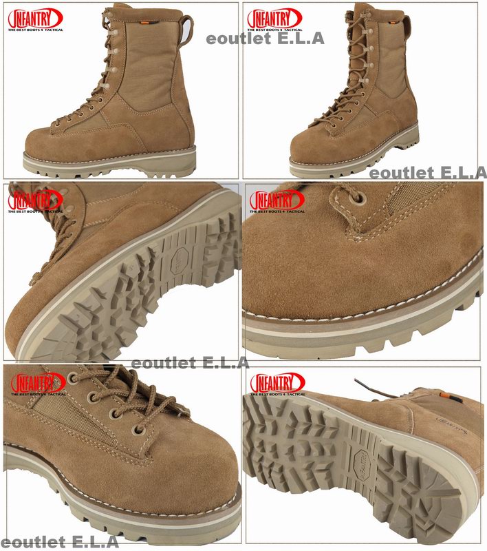 INFANTRY USMC Combat Boots 8\" Coyote Brown
