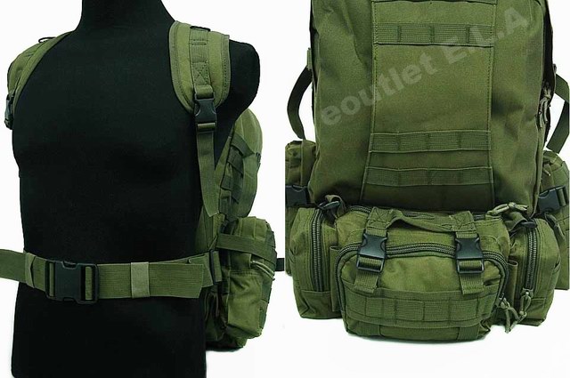 USMC LARGE Tactical Assault Hunting Backpack OD